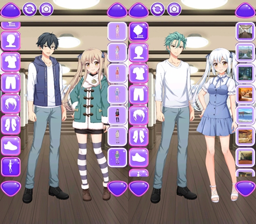 樱花情侣装扮模拟器