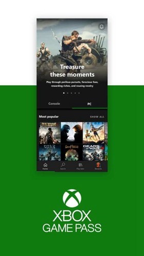 xbox game pass app
