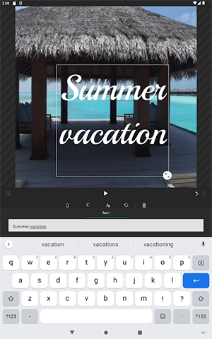 WeVideo视频编辑界面示例