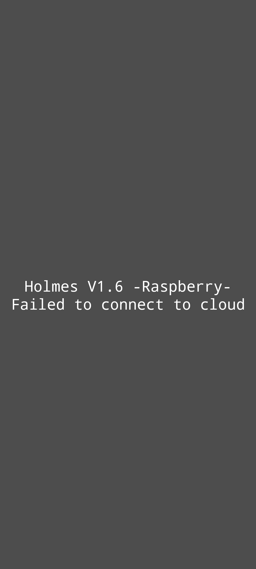 Holmes环境监测版本停用提示