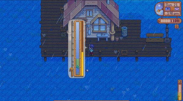 星露谷物语钓鱼操作界面2