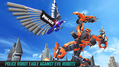 US?Police?Transform?Robot?Car?Cop?Eagle?Game警察鹰变形金刚大战 1.1官方版