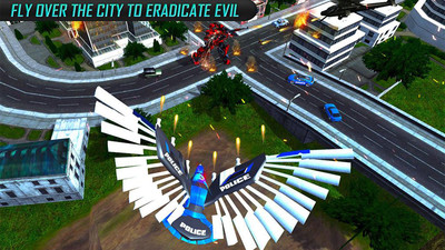 US?Police?Transform?Robot?Car?Cop?Eagle?Game警察鹰变形金刚大战 1.1官方版