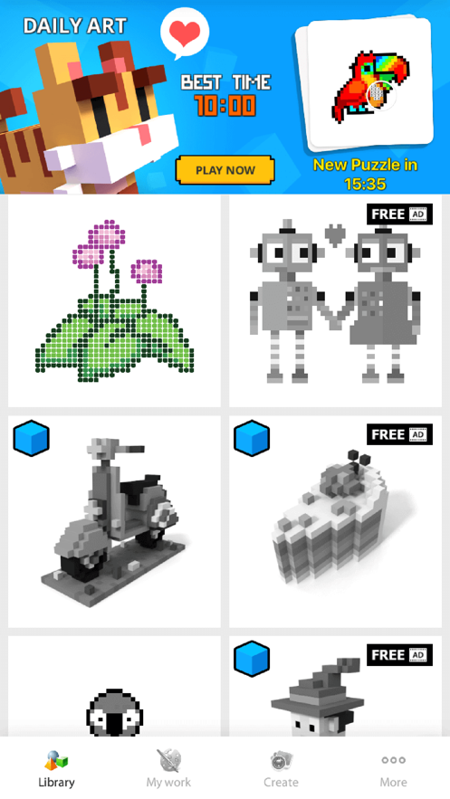 Color By Number Pixel Art2D 3D ios版