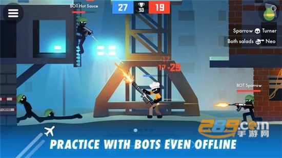 Stickman Combats(火柴人曲棍球手战斗射击破解版无限金币免费版)v17.5.1破解版