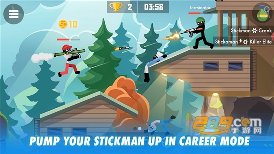 Stickman Combats(火柴人曲棍球手战斗射击破解版无限金币免费版)v17.5.1破解版