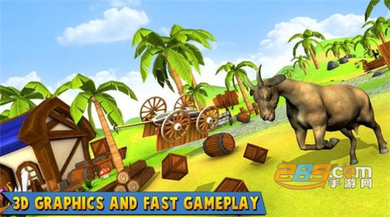 Angry Goat Simulator(愤怒的山羊模拟器中文版最新版)v1.0.1安卓版