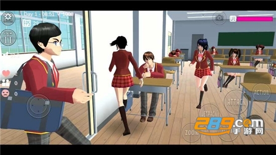 SAKURA SchoolSimulator(樱花校园模拟器七七酱地图追风汉化版)v1.037.01最新版