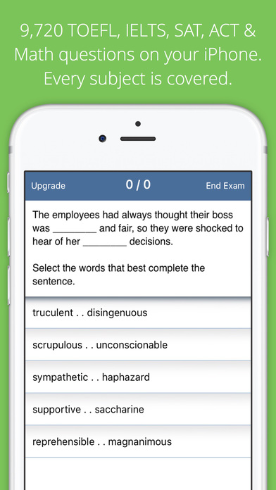 Allen TOEFL iBT? TestBankAPP