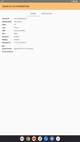 Zerotier One app