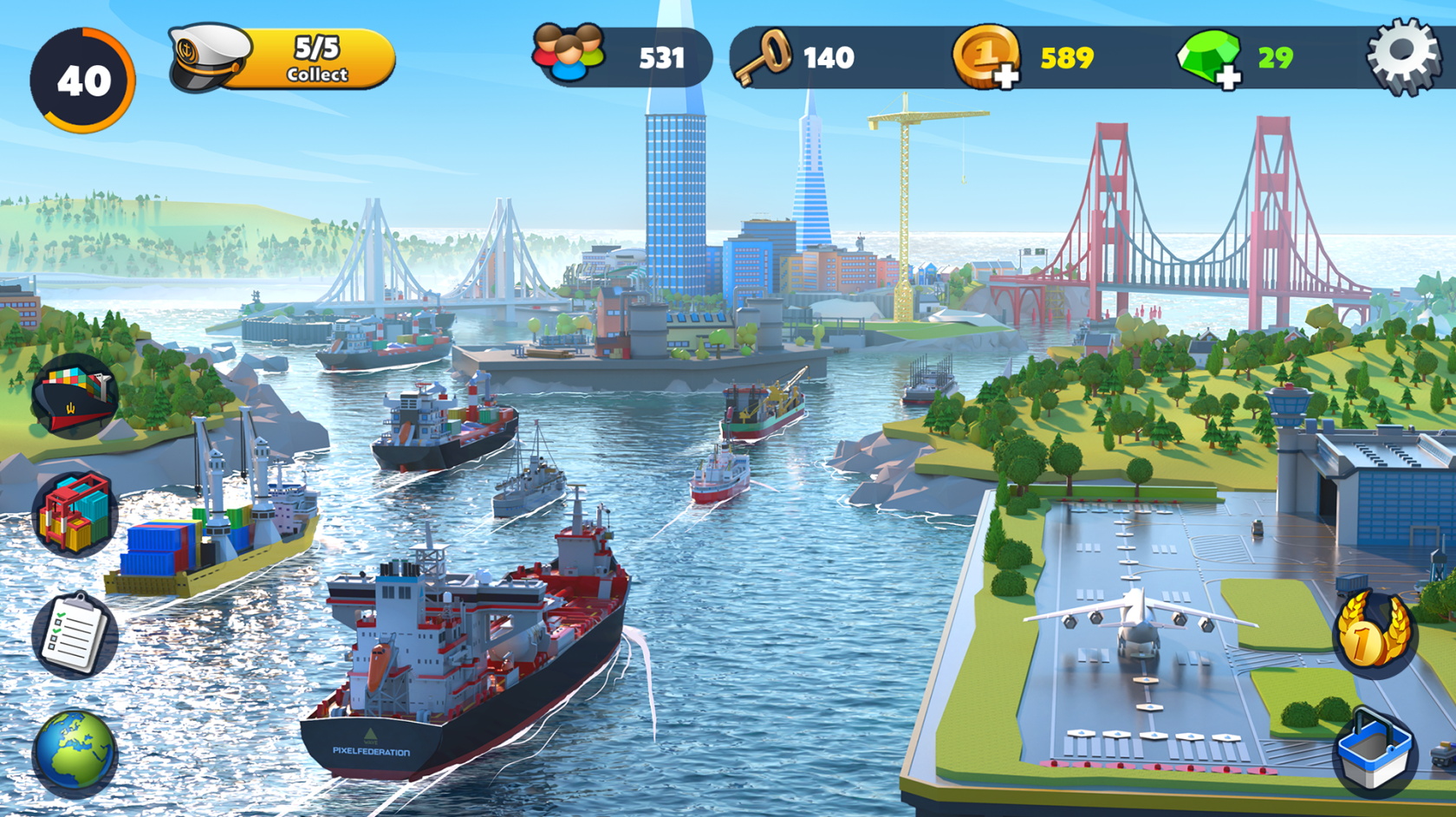 海港大城航运大亨最新版(Port City: Ship Tycoon) 1.33.0安卓版