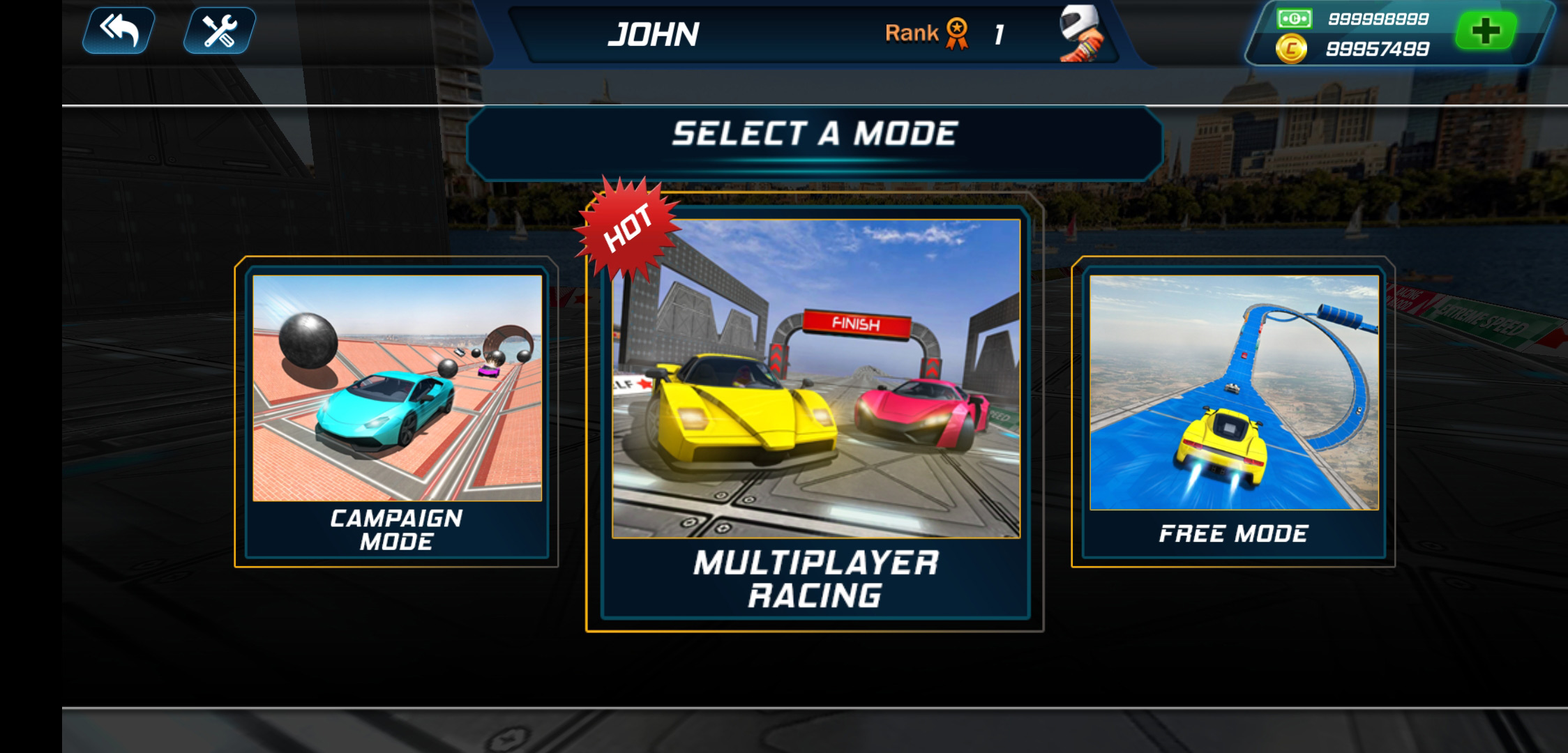 Extreme GT Sports Car Racing Stunts: Multiplayer(极限GT赛车特技无限金币版) 1.2破解版