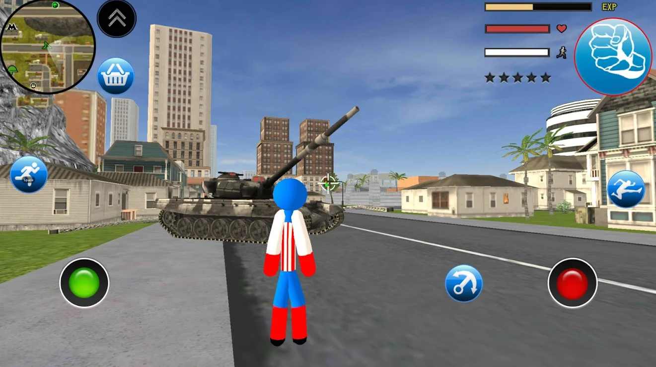 Stickman(美国队长火柴人绳索英雄无限钞票版) 1.4最新版