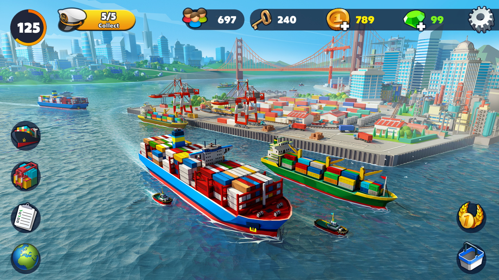 海港大城航运大亨最新版(Port City: Ship Tycoon) 1.33.0安卓版