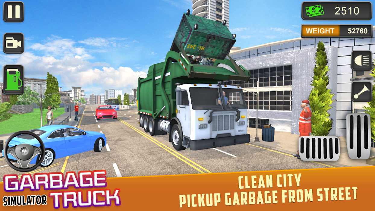 Trash Truck Driving Simulator: Dumping Game(垃圾车驾驶模拟器破解版) 0.8全车辆版