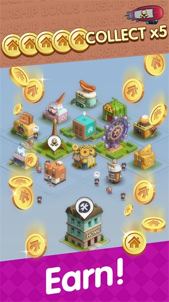 合并小小镇破解版（Merge Mall Town: Decorate Home, Classic Idle Game） 1.0.1中文版