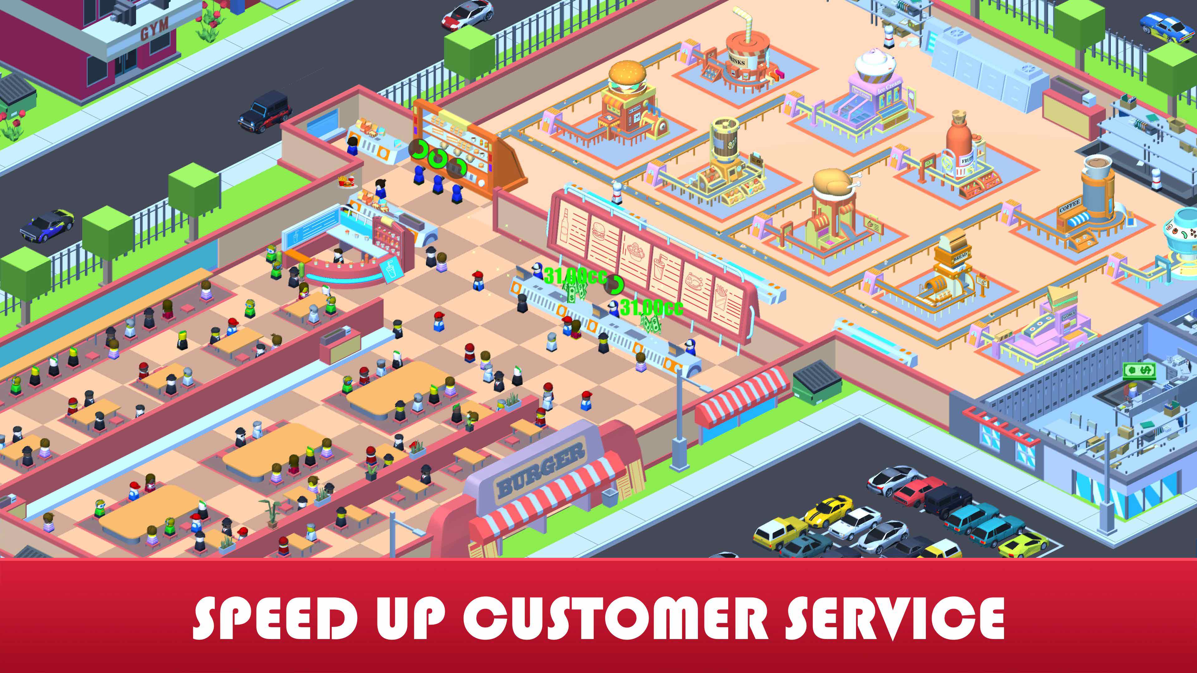 IdleFastFoodTycoon(快餐业大亨无限钞票版) 2.1破解版