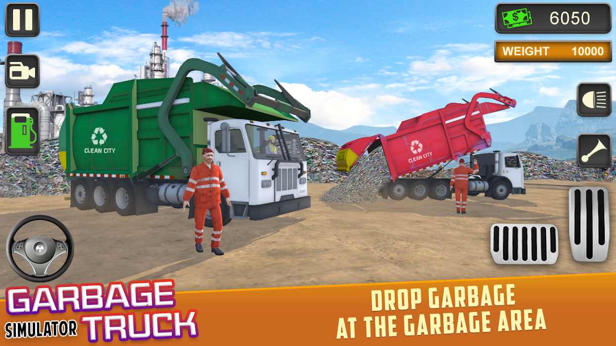 Trash Truck Driving Simulator: Dumping Game(垃圾车驾驶模拟器破解版) 0.8全车辆版