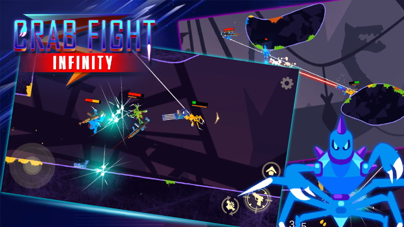 蜘蛛与激光剑(Crab Fight Infinity) 1.09安卓版