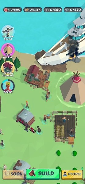 Island Crash: Idle Survival