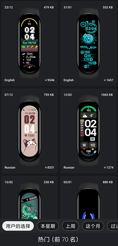 小米手环6表盘自定义工具