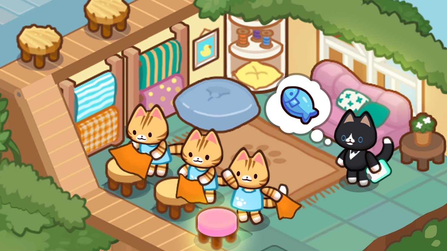 猫咪放置大亨破解版无限金币无限钻石(Kitty Cat Tycoon) 1.0.50最新版