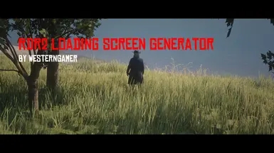 荒野大镖客2RDR2加载屏幕生成器