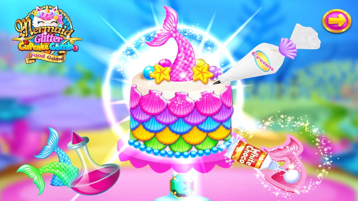 Mermaid Glitter Cupcake Chef最新版