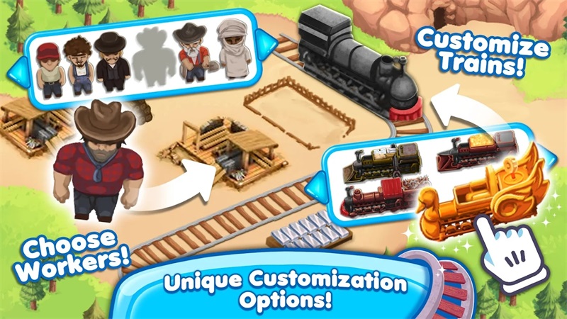 Railroad Mania(铁路狂热火车帝国战略最新版) 1.1.31安卓版