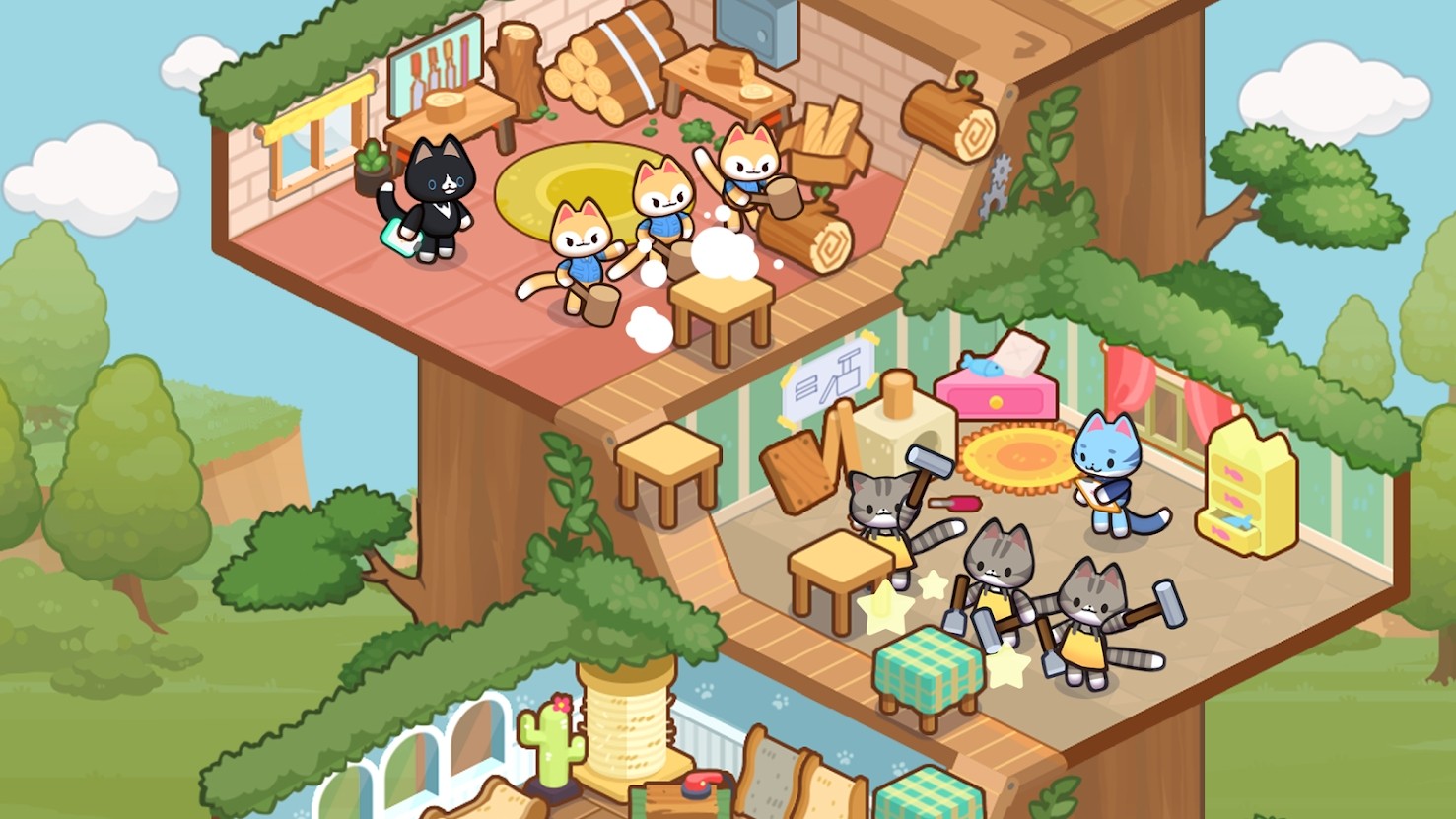 猫咪放置大亨破解版无限金币无限钻石(Kitty Cat Tycoon) 1.0.50最新版
