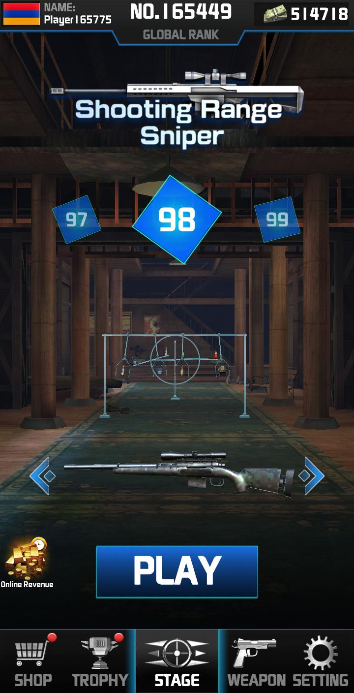 Shooting Range Sniper: Target Shooting Games Free(射击场狙击手目标射击全武器版) 4.2安卓版