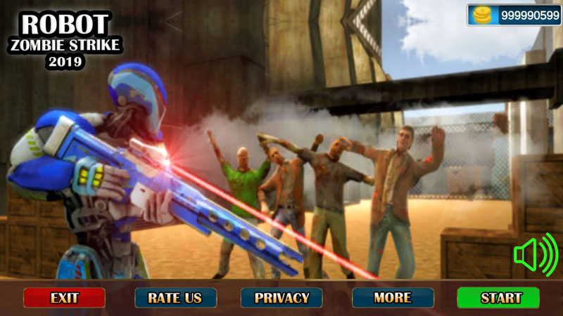 Robot Strike Zombie Shooting(反警察机器人罢工无限金币版) 1.0.4安卓版