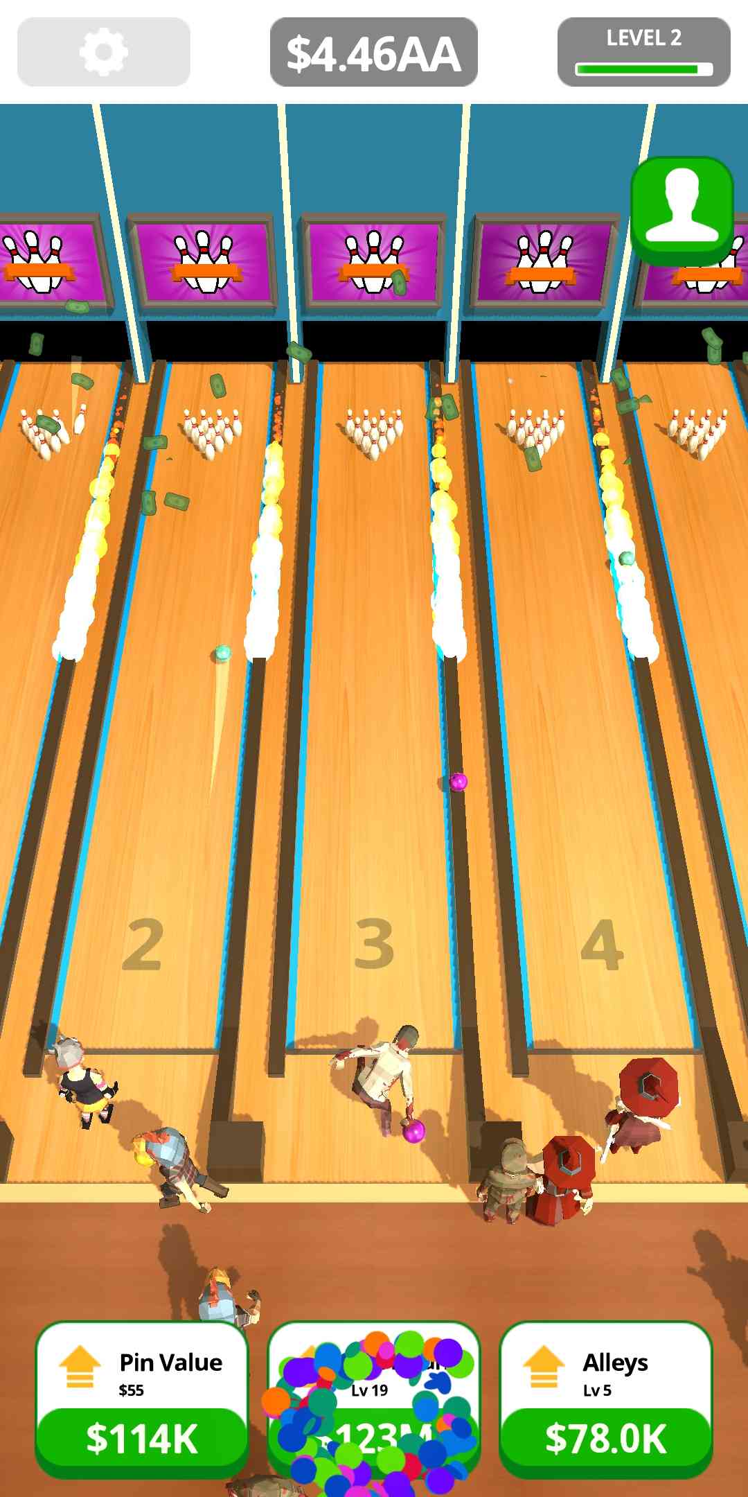 Idle Bowling(打保龄球无限金币版) 1.6.0安卓版