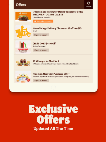 Burger King app 7.0.99最新版