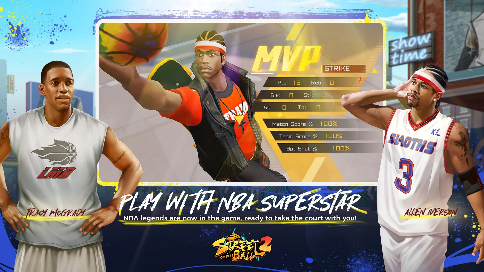 街头篮球2手游最新版(Streetball2: On Fire) 1.0安卓版