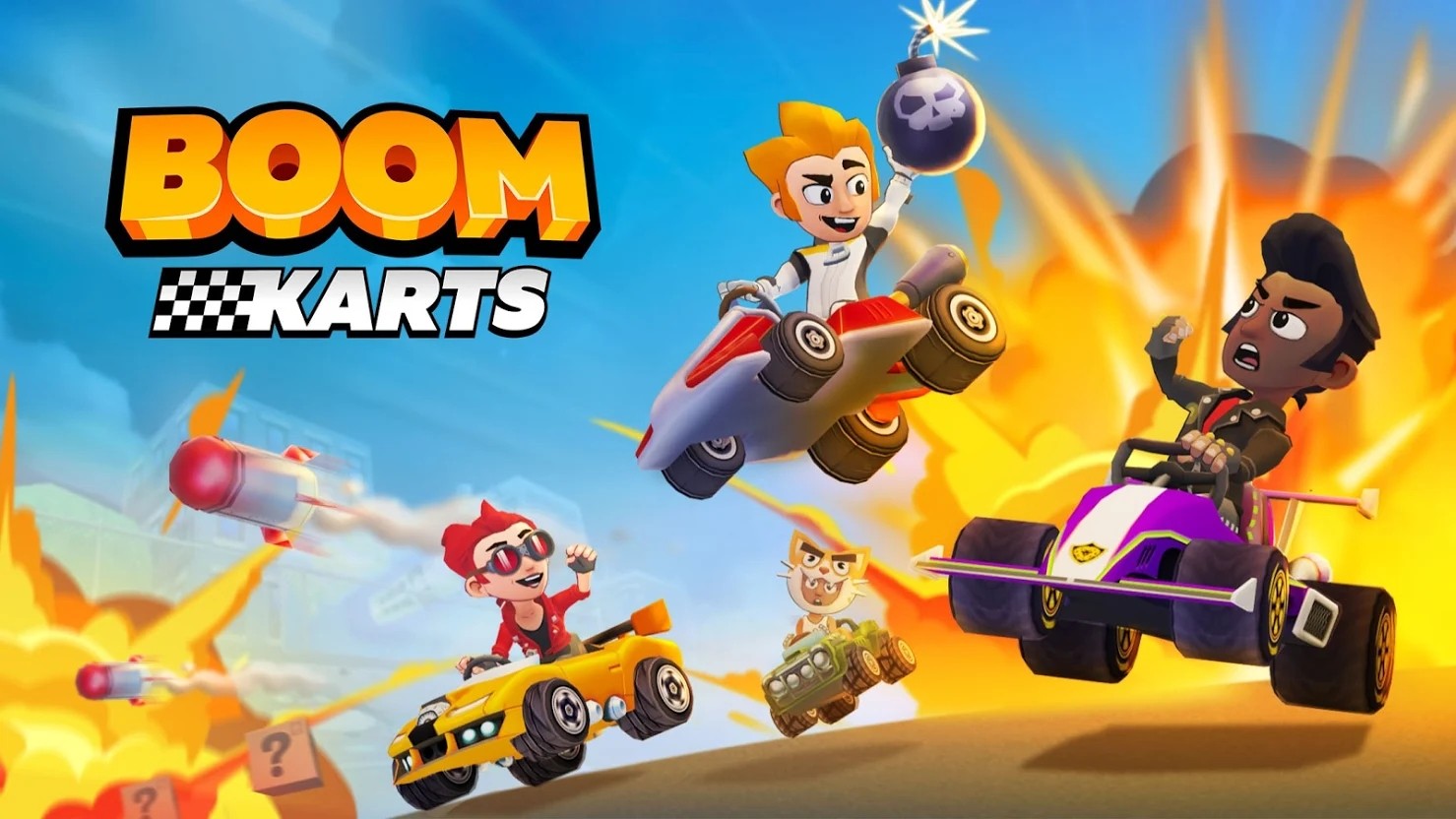 多人卡丁车比赛全部车辆解锁版（Boom Karts） 1.11.0安卓版