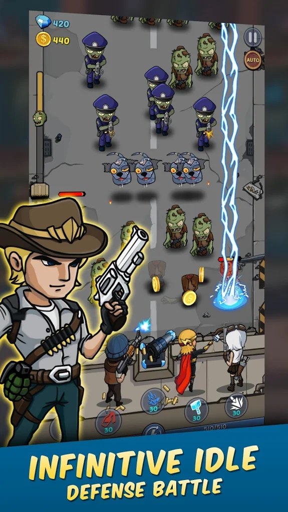 Zombie War(僵尸战争空闲防御无限金币钻石版) 117高爆率版