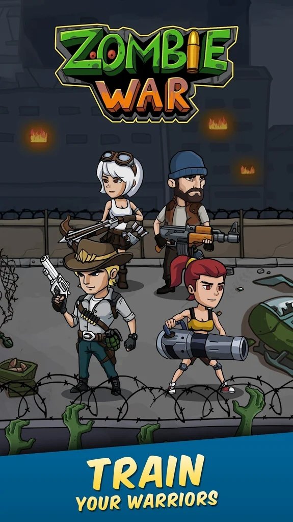 Zombie War(僵尸战争空闲防御无限金币钻石版) 117高爆率版
