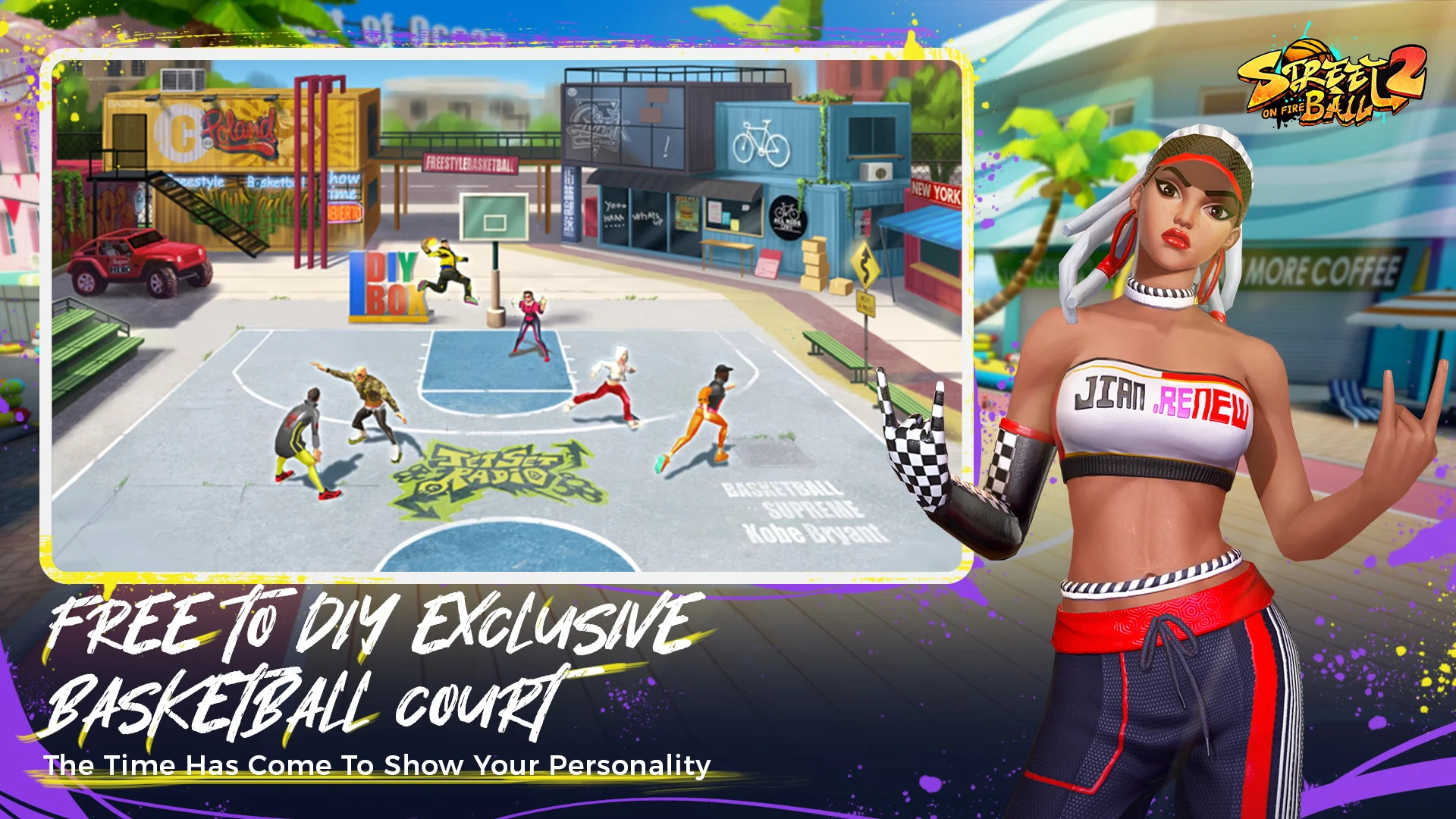 街头篮球2手游最新版(Streetball2: On Fire) 1.0安卓版