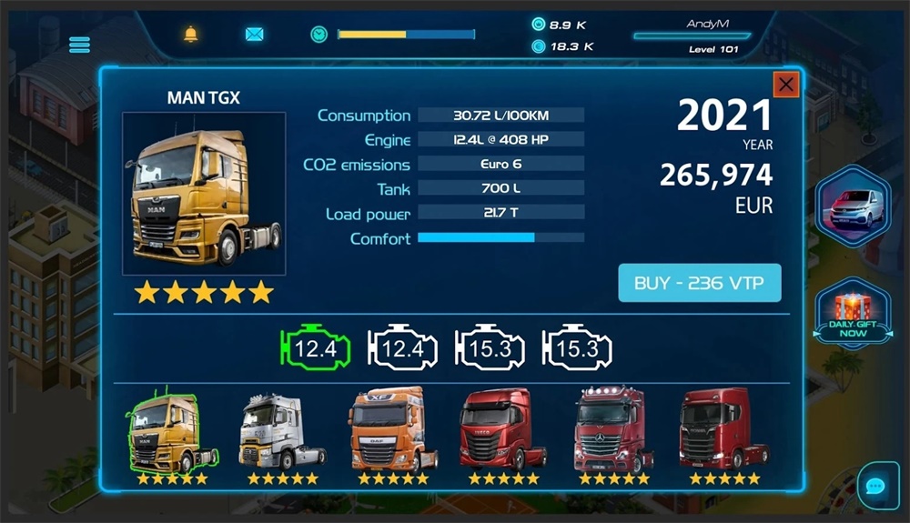 Virtual Truck Manager 2(虚拟卡车经理2无限奖励版) 1.0.0d安卓版