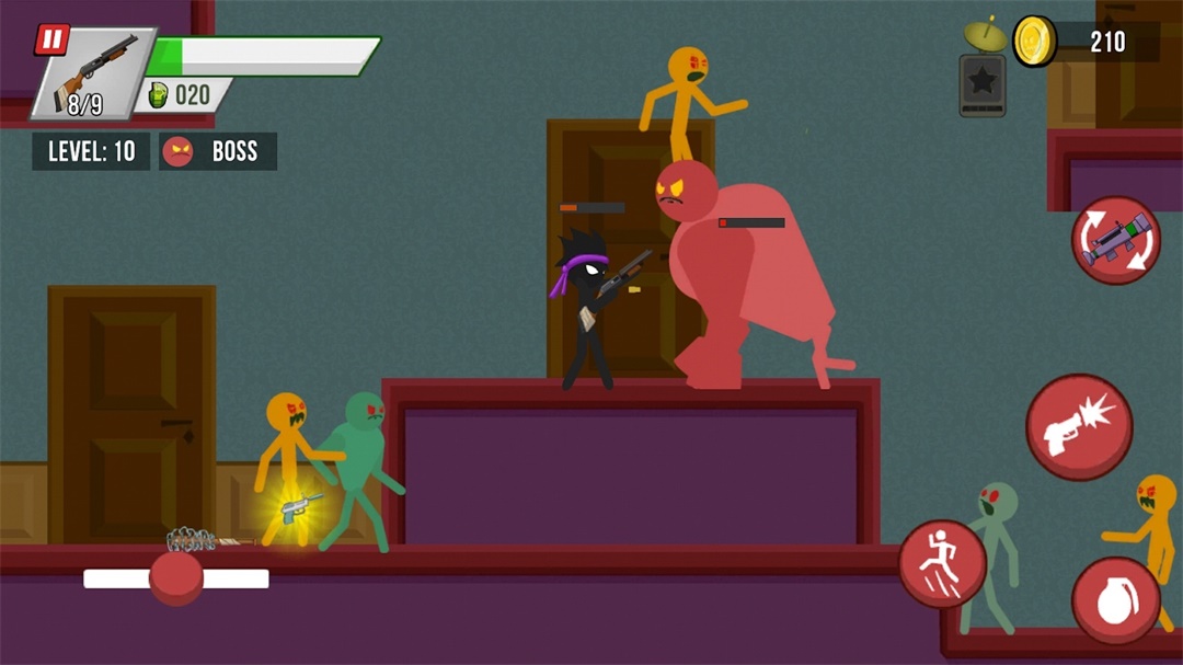 Stick vs Zombies(火柴人大战僵尸无敌版) 1.5.1安卓版