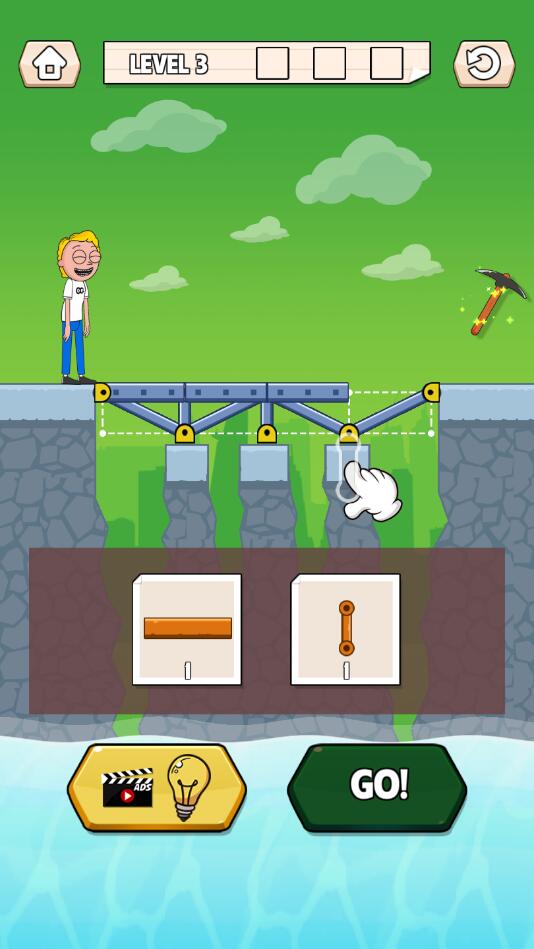 Build A Bridge : The builder legend(建造一座桥梁破解版) 1.0免广告版