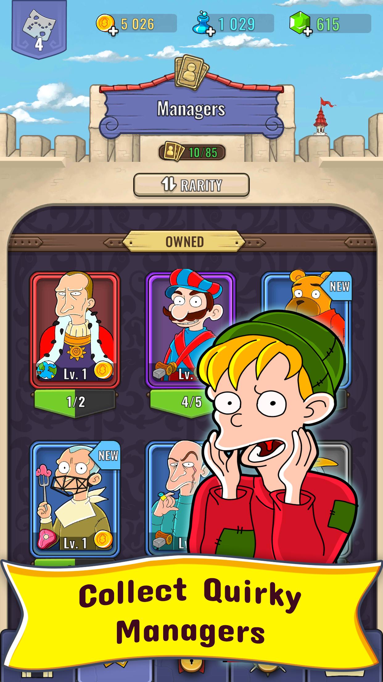 Hustle Kingdom Idle Clicker（空闲喧嚣王国）无限金币 0.9.112手机版