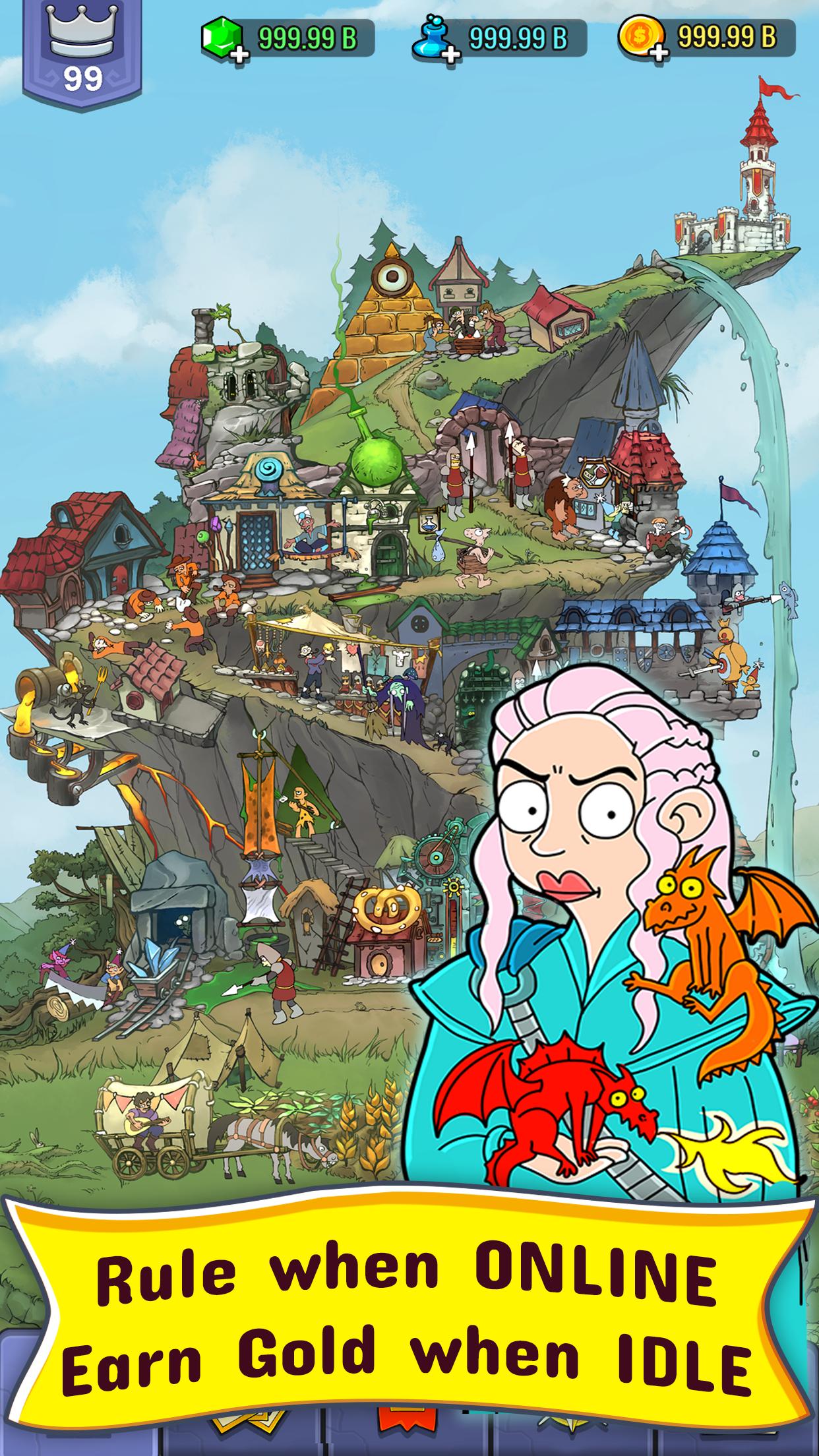 Hustle Kingdom Idle Clicker（空闲喧嚣王国）无限金币 0.9.112手机版