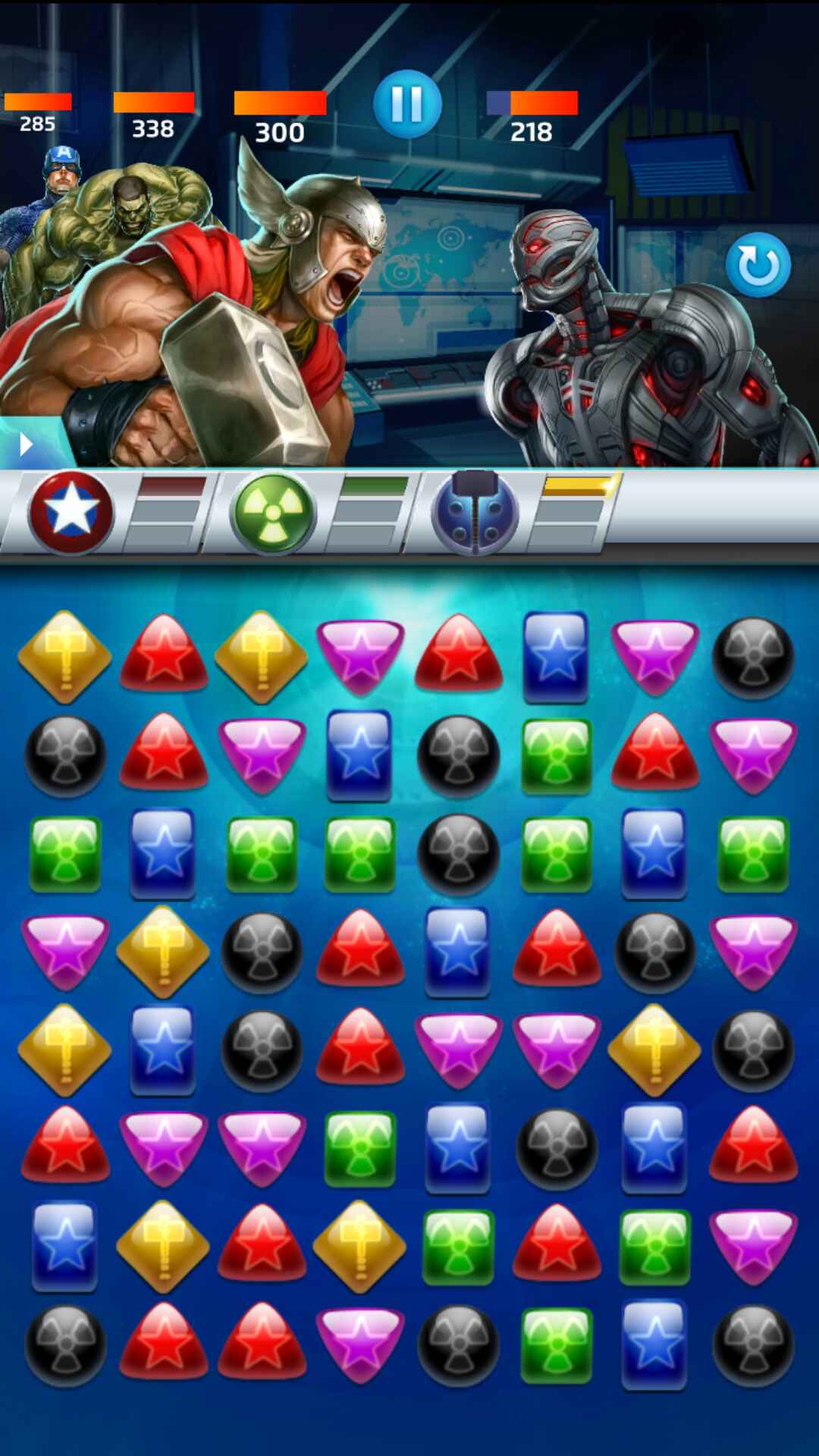 漫威迷城黑暗王朝最新版(Puzzle Quest) 314.693140安卓版
