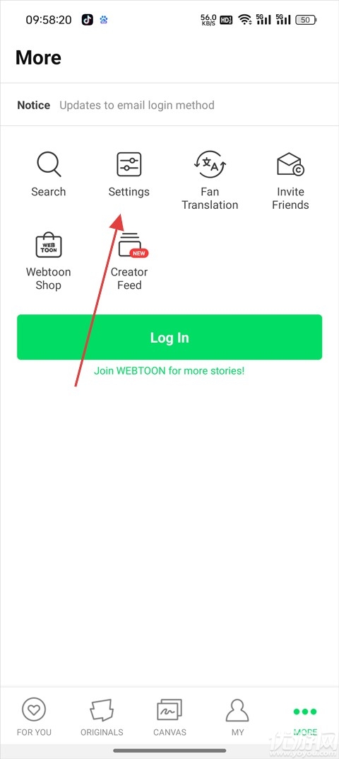 Webtoon台版