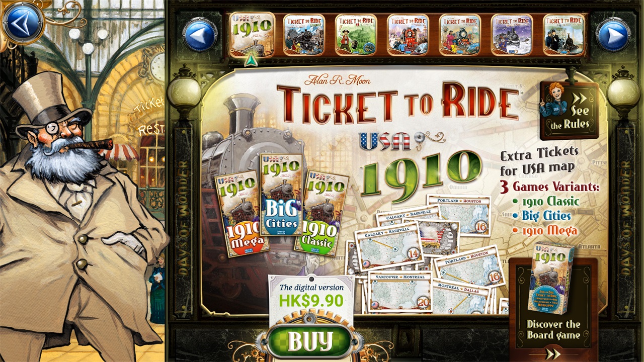 车票之旅初旅行手机版(Ticket to Ride) 2.7.6-6648-0b1481d7最新版