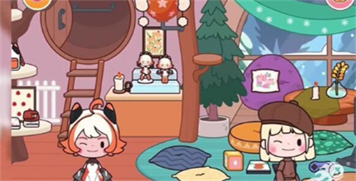 米加小镇雪山树屋