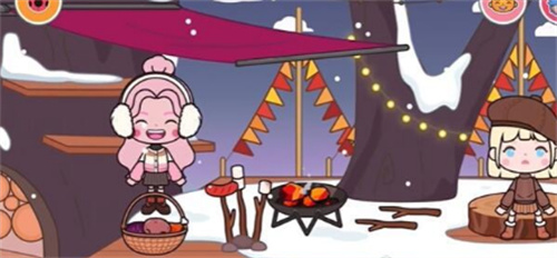 米加小镇雪山树屋