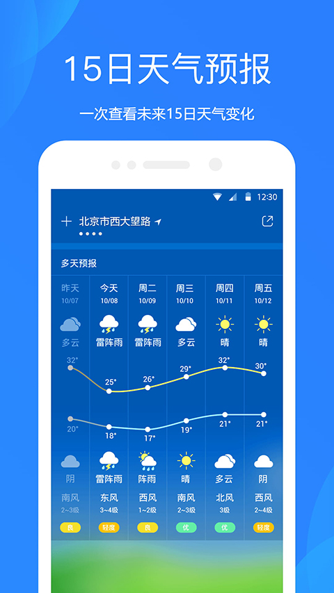 天气预报大字版